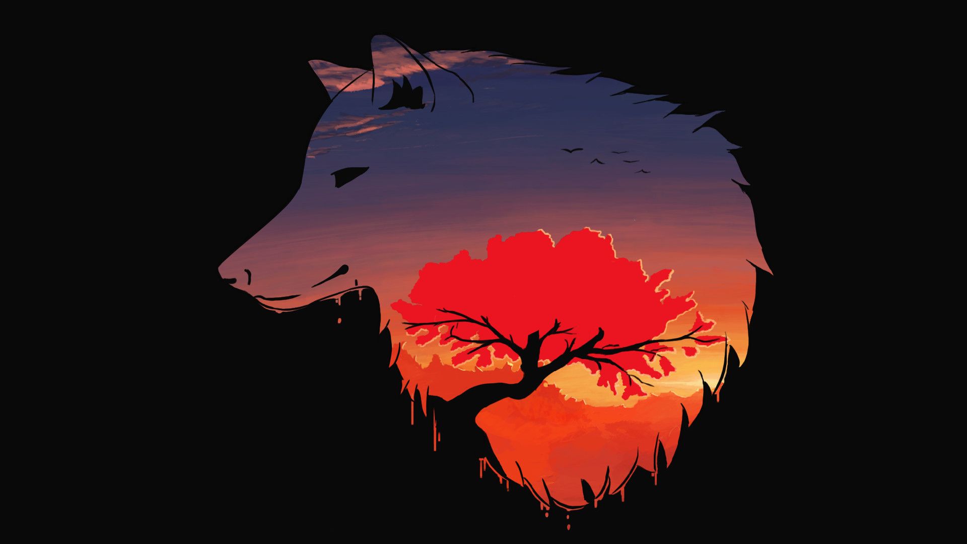 Detail Wolf Art Wallpaper Nomer 7