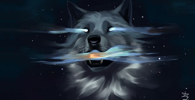 Detail Wolf Art Wallpaper Nomer 8