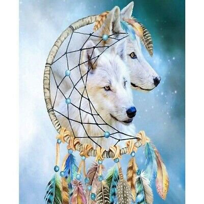 Detail Wolf Dreamcatcher Diamond Painting Nomer 12