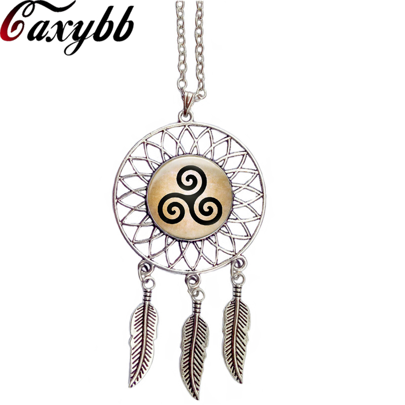 Detail Wolf Dreamcatcher Necklace Nomer 14