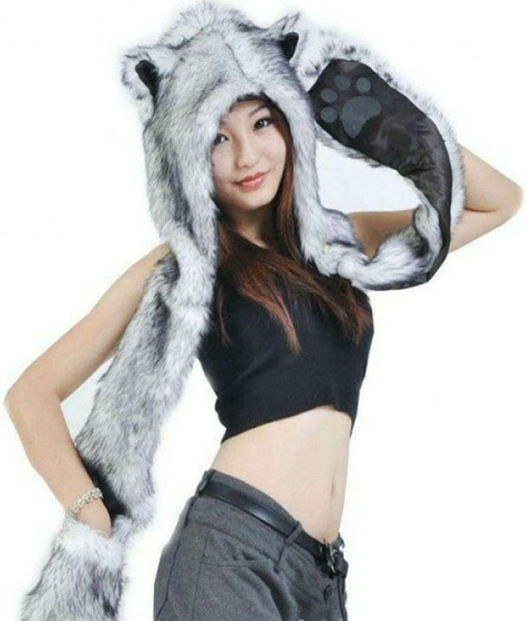 Detail Wolf Hoodie With Ears Amazon Nomer 10