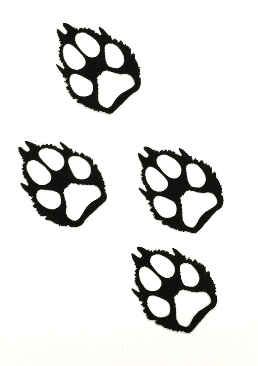 Detail Wolf Paw Print Silhouette Nomer 32