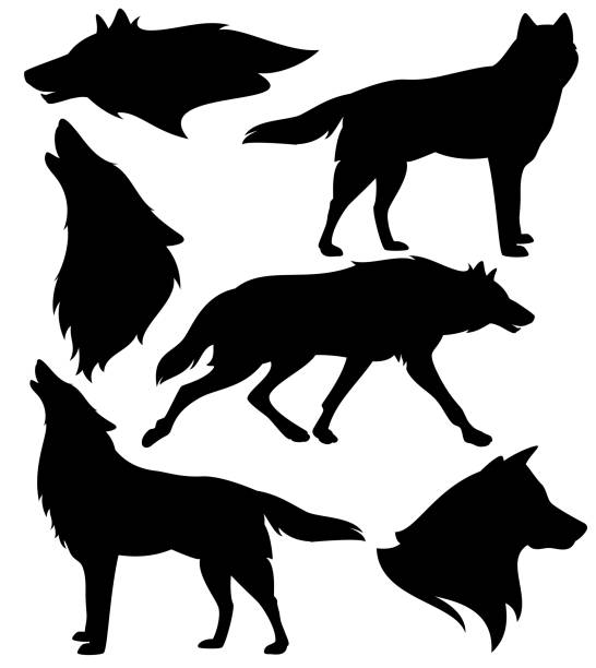 Detail Wolf Silhouette Clip Art Nomer 9