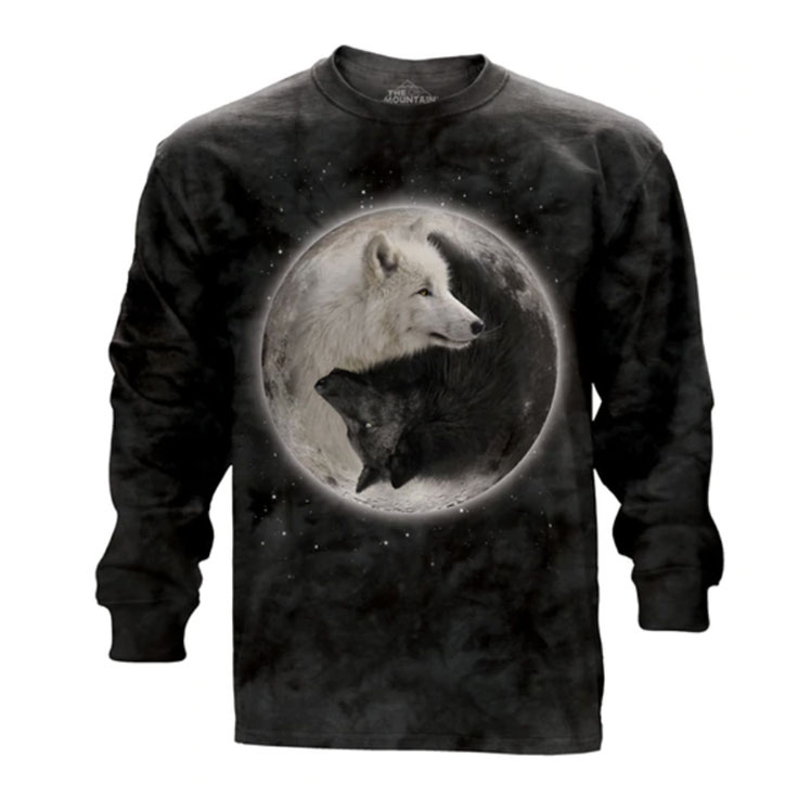 Detail Wolf Yin Yang Shirt Nomer 7