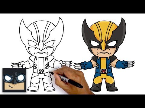 Detail Wolverine Cartoon Drawings Nomer 18