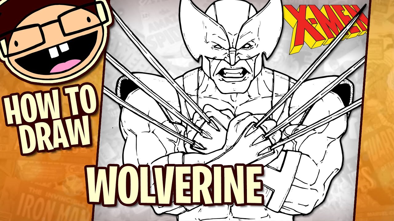 Detail Wolverine Cartoon Drawings Nomer 32