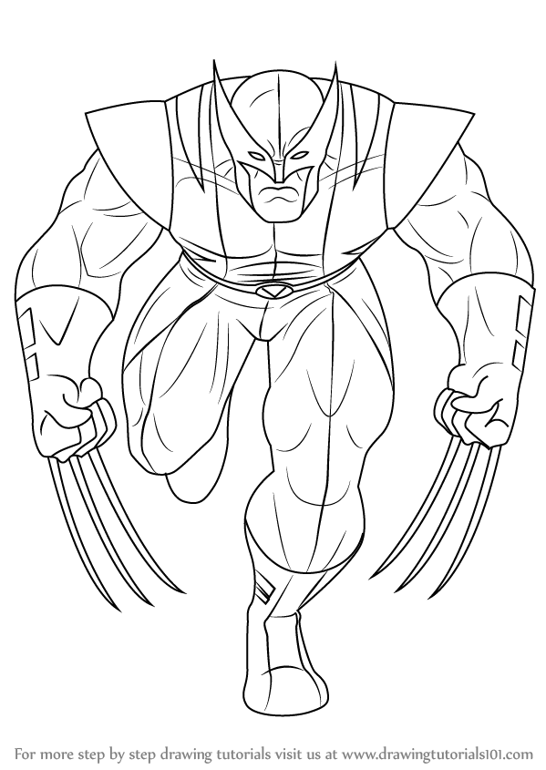 Detail Wolverine Cartoon Drawings Nomer 54