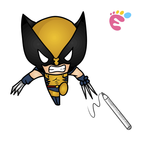 Detail Wolverine Cartoon Drawings Nomer 55