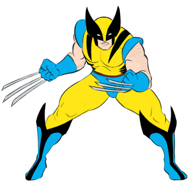 Download Wolverine Cartoon Pictures Nomer 3