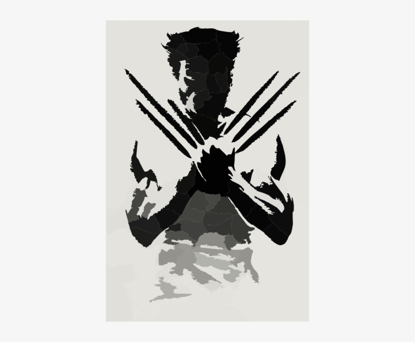 Detail Wolverine Clipart Black And White Nomer 40