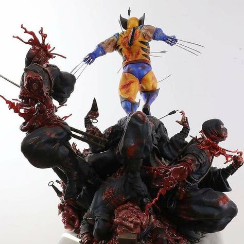 Detail Wolverine Vs Ninjas Statue Nomer 30