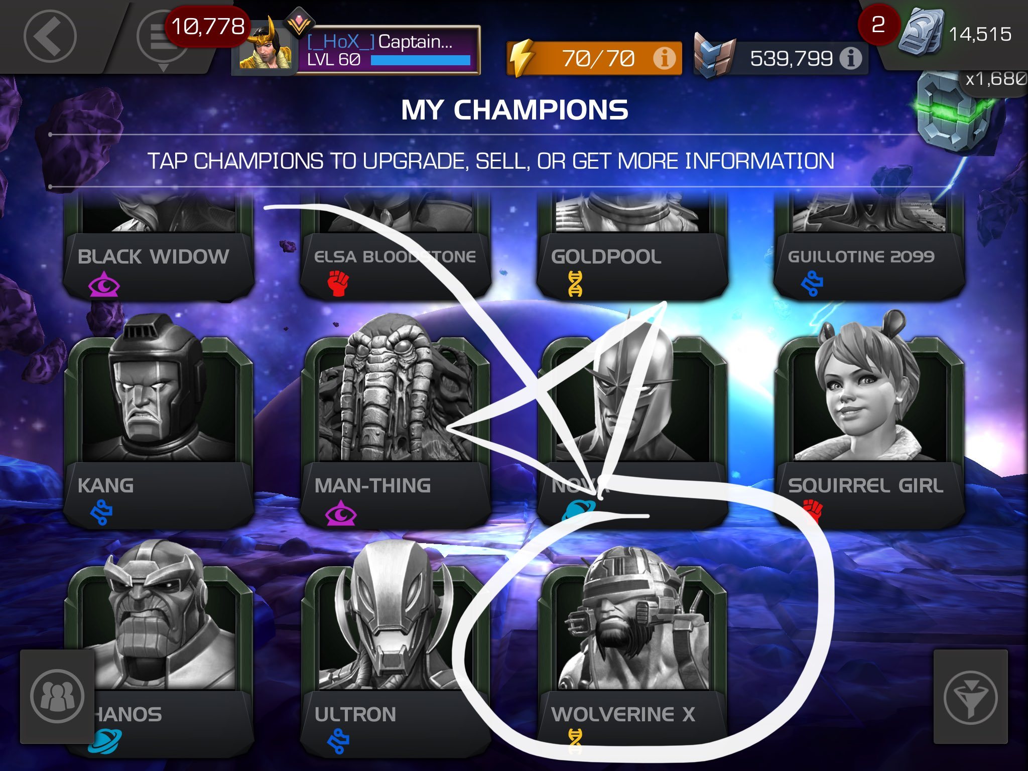 Detail Wolverine Weapon X Mcoc Nomer 20