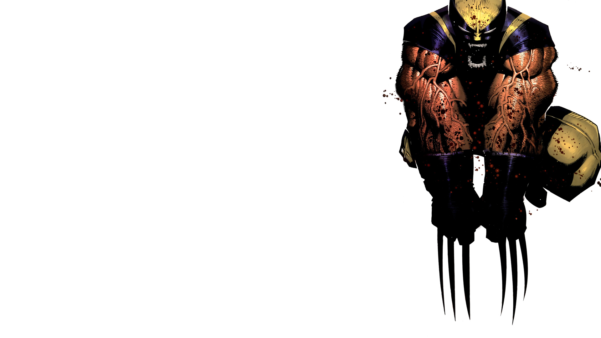 Detail Wolverine White Background Nomer 25