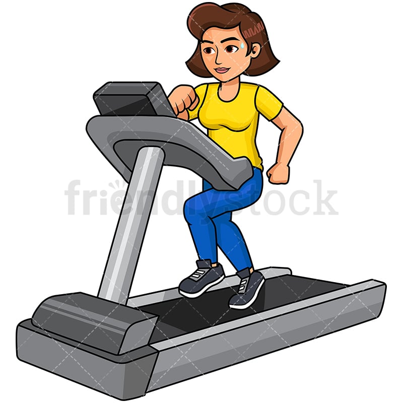 Detail Woman On Treadmill Clipart Nomer 11