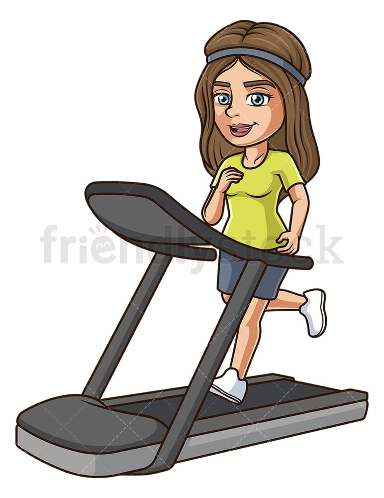 Detail Woman On Treadmill Clipart Nomer 15