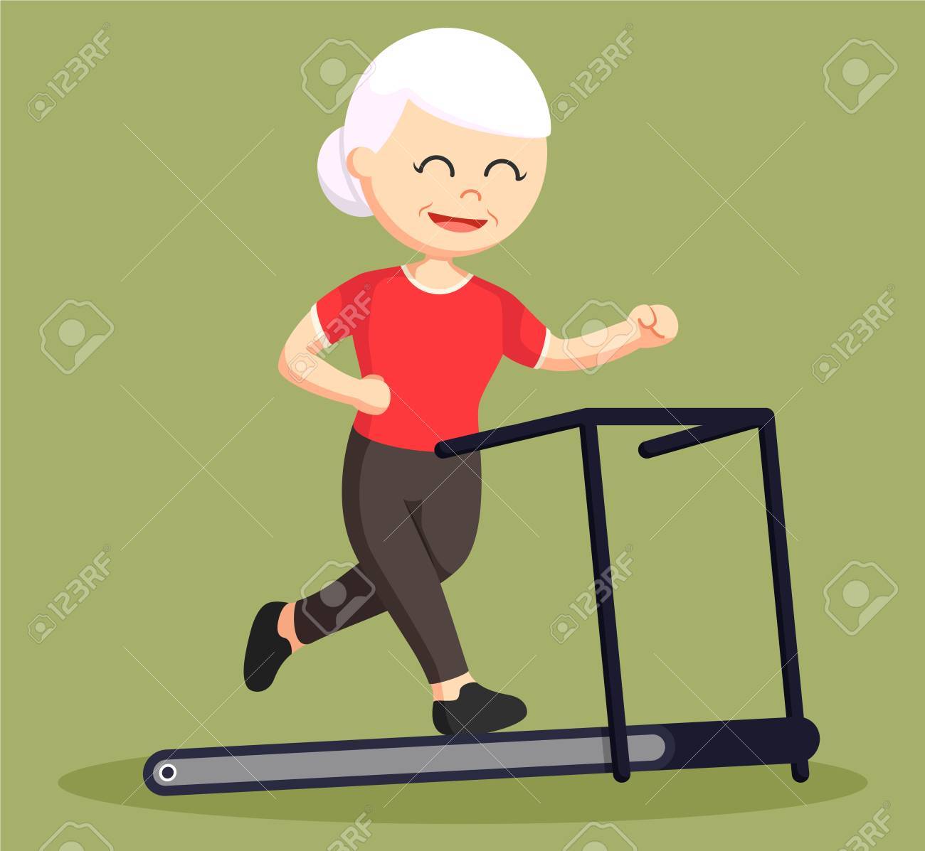 Detail Woman On Treadmill Clipart Nomer 16