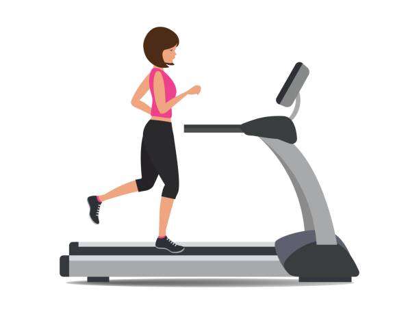 Detail Woman On Treadmill Clipart Nomer 3