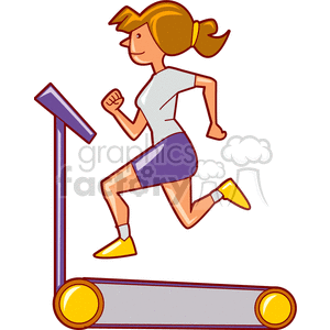 Detail Woman On Treadmill Clipart Nomer 24