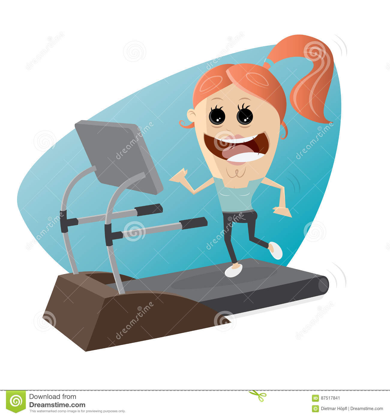 Detail Woman On Treadmill Clipart Nomer 40