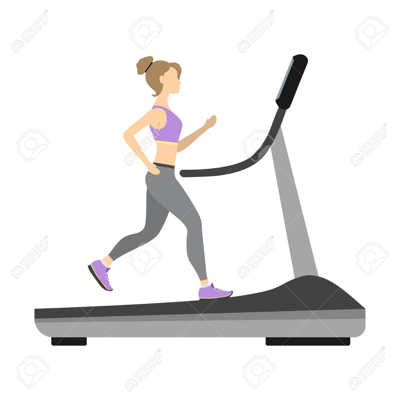 Detail Woman On Treadmill Clipart Nomer 42