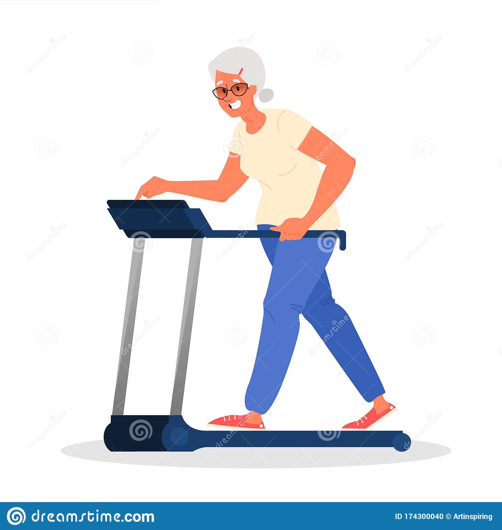 Detail Woman On Treadmill Clipart Nomer 46