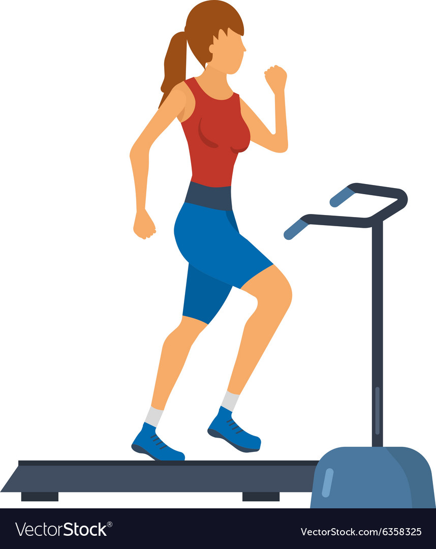 Detail Woman On Treadmill Clipart Nomer 9