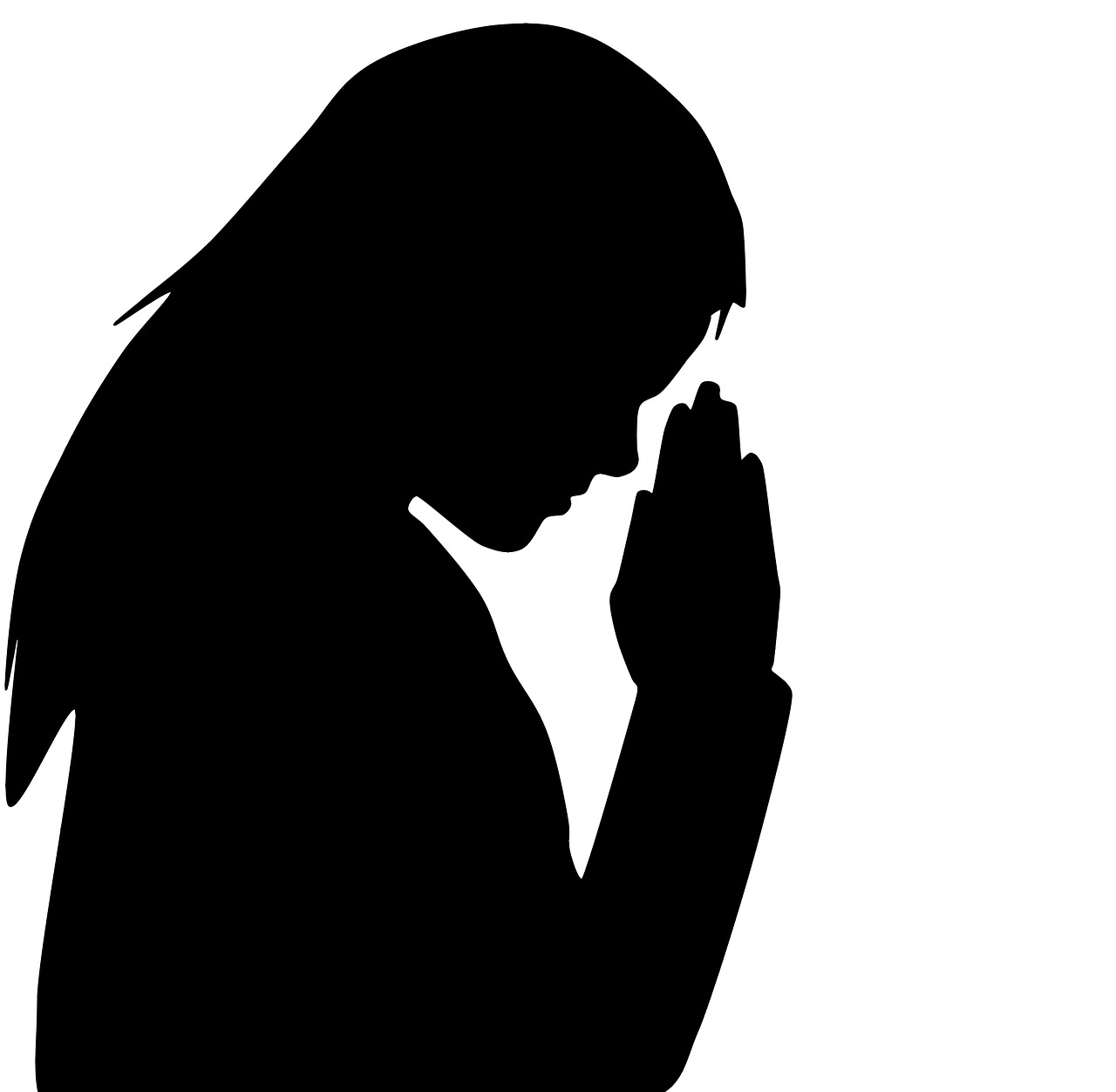 Detail Woman Praying Silhouette Png Nomer 31