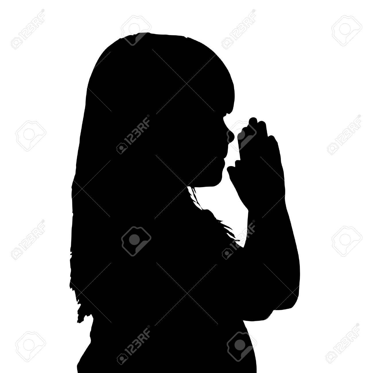 Detail Woman Praying Silhouette Png Nomer 35