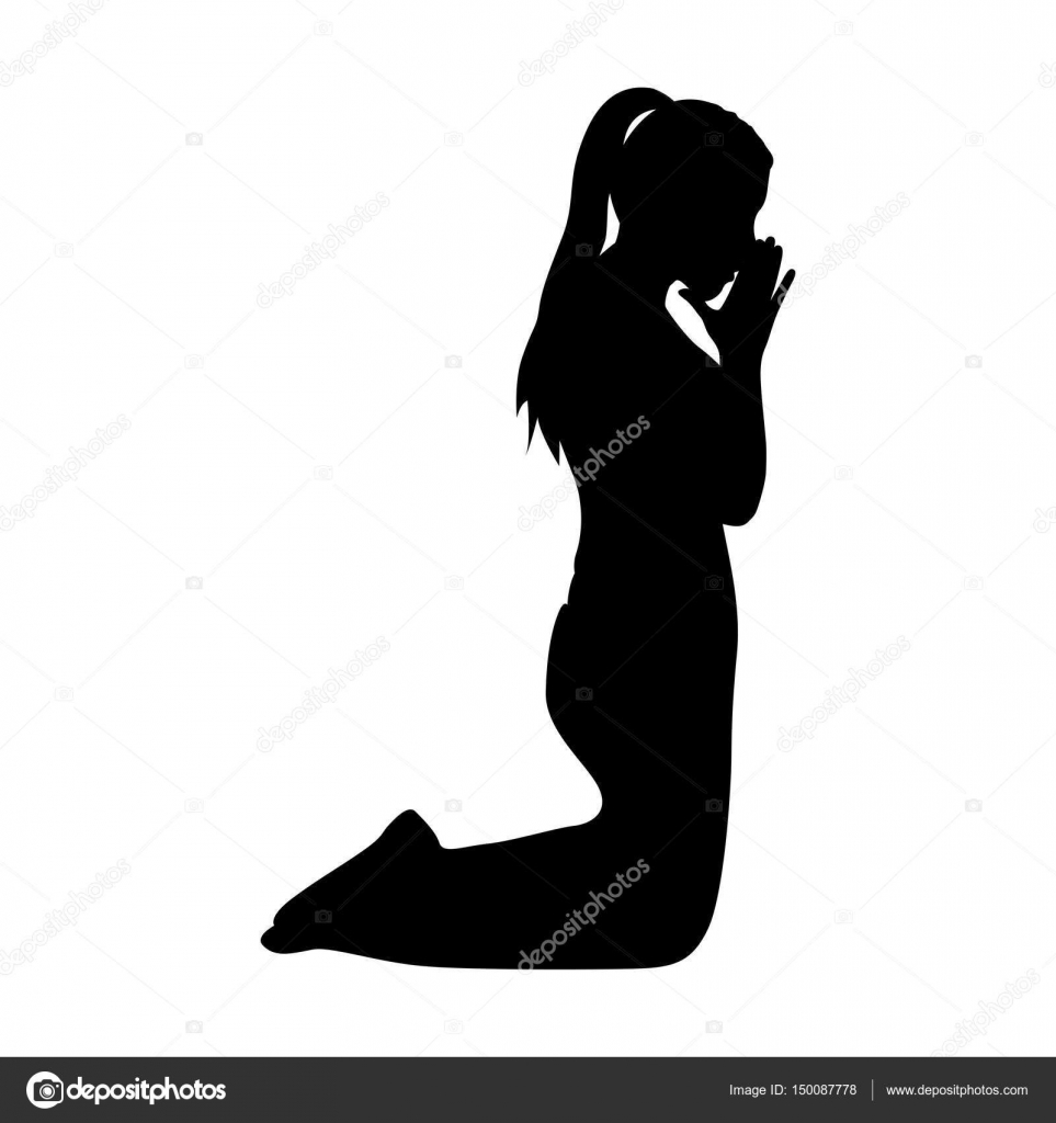 Detail Woman Praying Silhouette Png Nomer 36