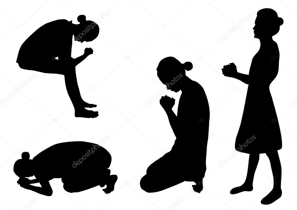 Detail Woman Praying Silhouette Png Nomer 47