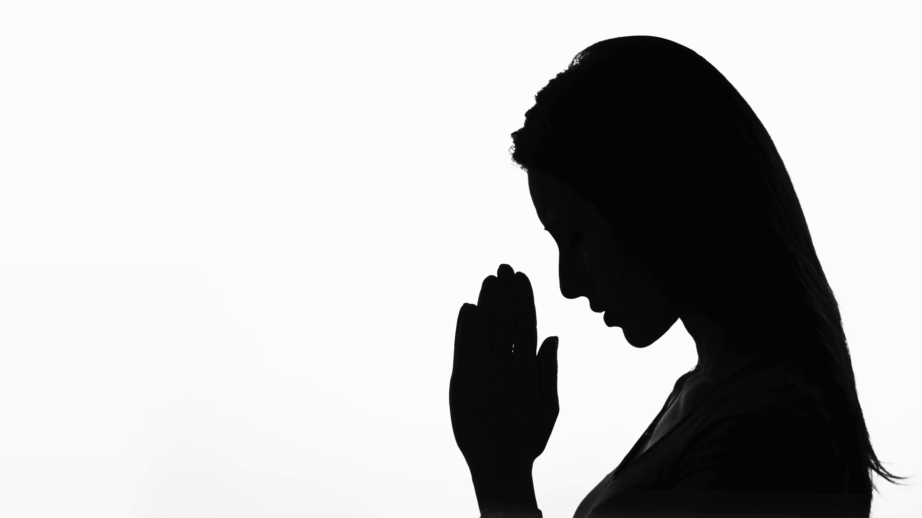 Detail Woman Praying Silhouette Png Nomer 8