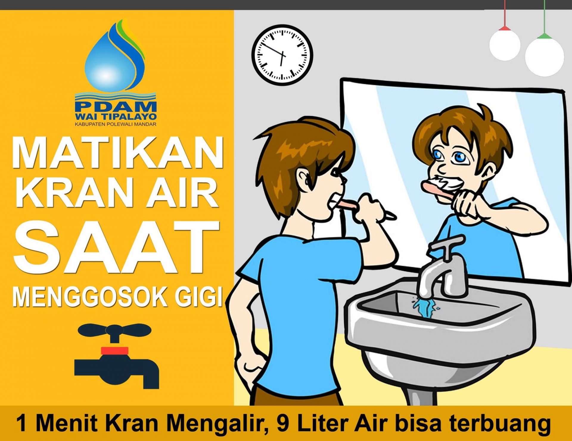 Detail Slogan Kartun Hemat Air Nomer 8