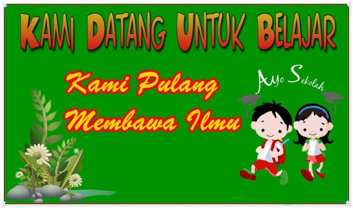 Detail Slogan Pendidikan Sekolah Dasar Nomer 7