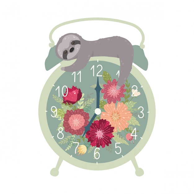Detail Sloth Alarm Clock Nomer 8