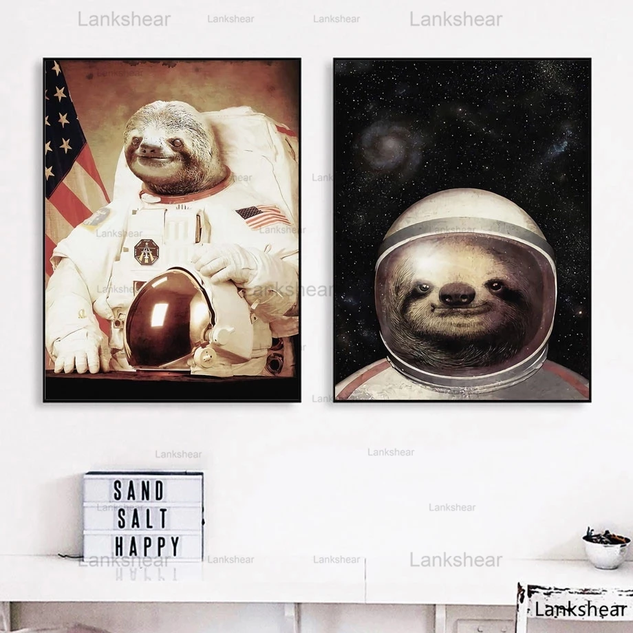 Detail Sloth Astronaut Poster Nomer 13