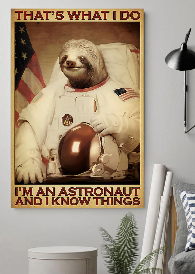 Detail Sloth Astronaut Poster Nomer 35