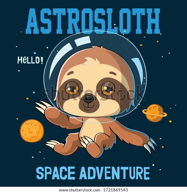 Detail Sloth Astronaut Poster Nomer 57