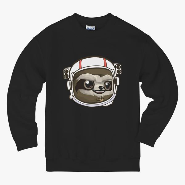 Detail Sloth Astronaut Sweater Nomer 32