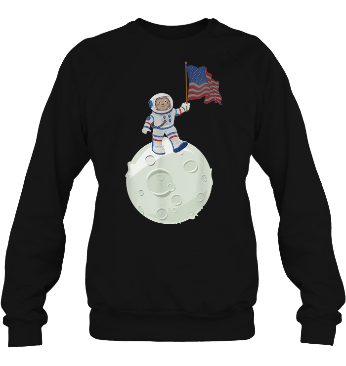 Detail Sloth Astronaut Sweater Nomer 45