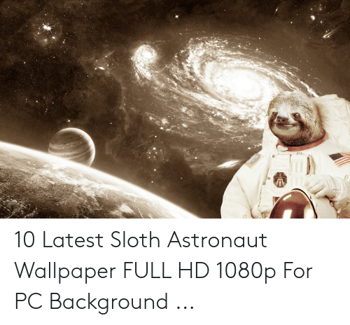 Detail Sloth Astronaut Wallpaper Nomer 34