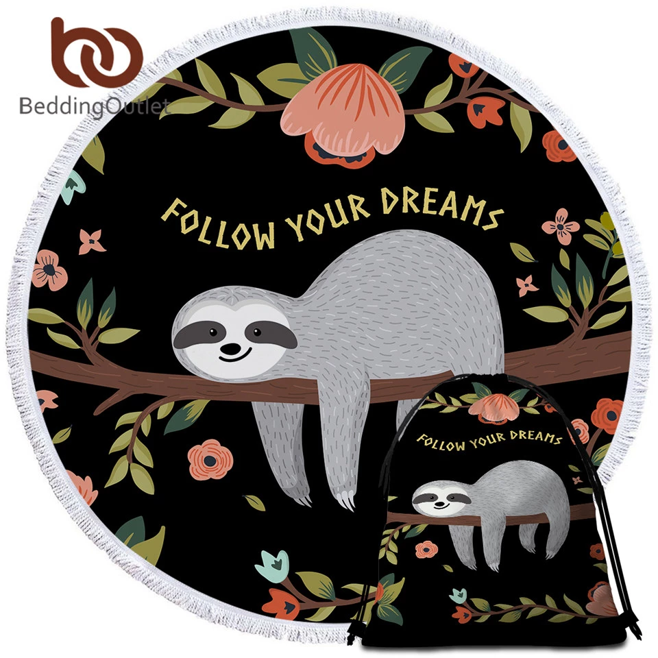 Detail Sloth Bath Towel Nomer 28