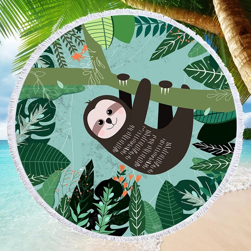 Detail Sloth Beach Towel Nomer 18