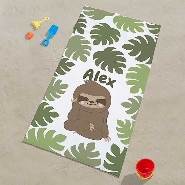 Detail Sloth Beach Towel Nomer 25