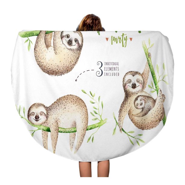 Detail Sloth Beach Towel Nomer 29