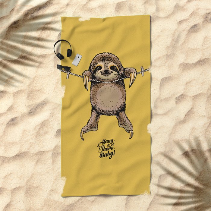 Detail Sloth Beach Towel Nomer 5