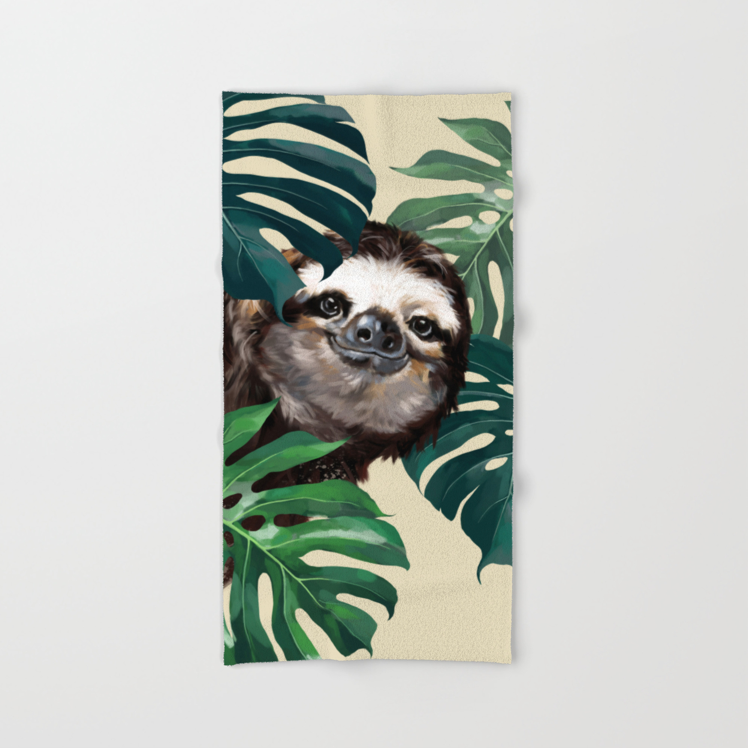 Detail Sloth Hand Towel Nomer 20