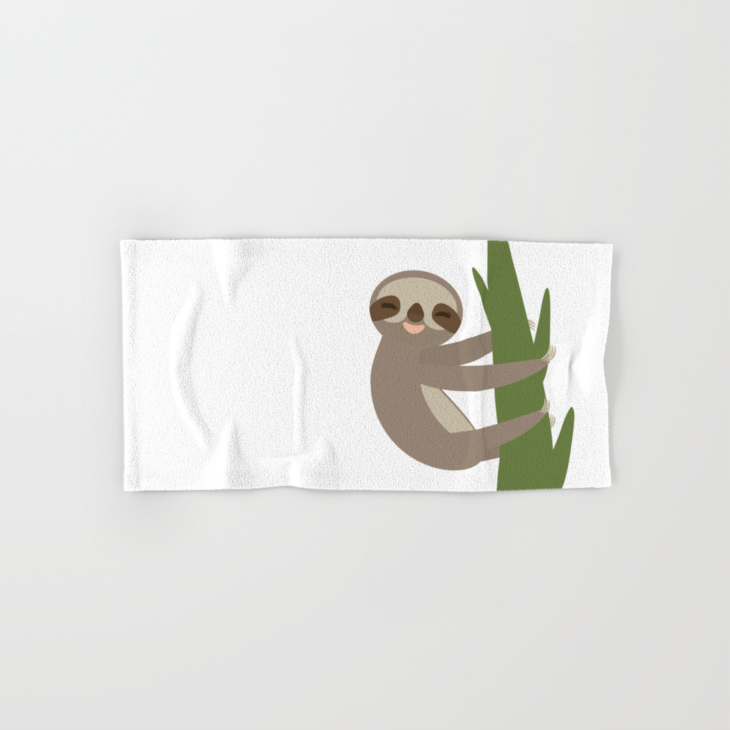 Detail Sloth Hand Towel Nomer 56