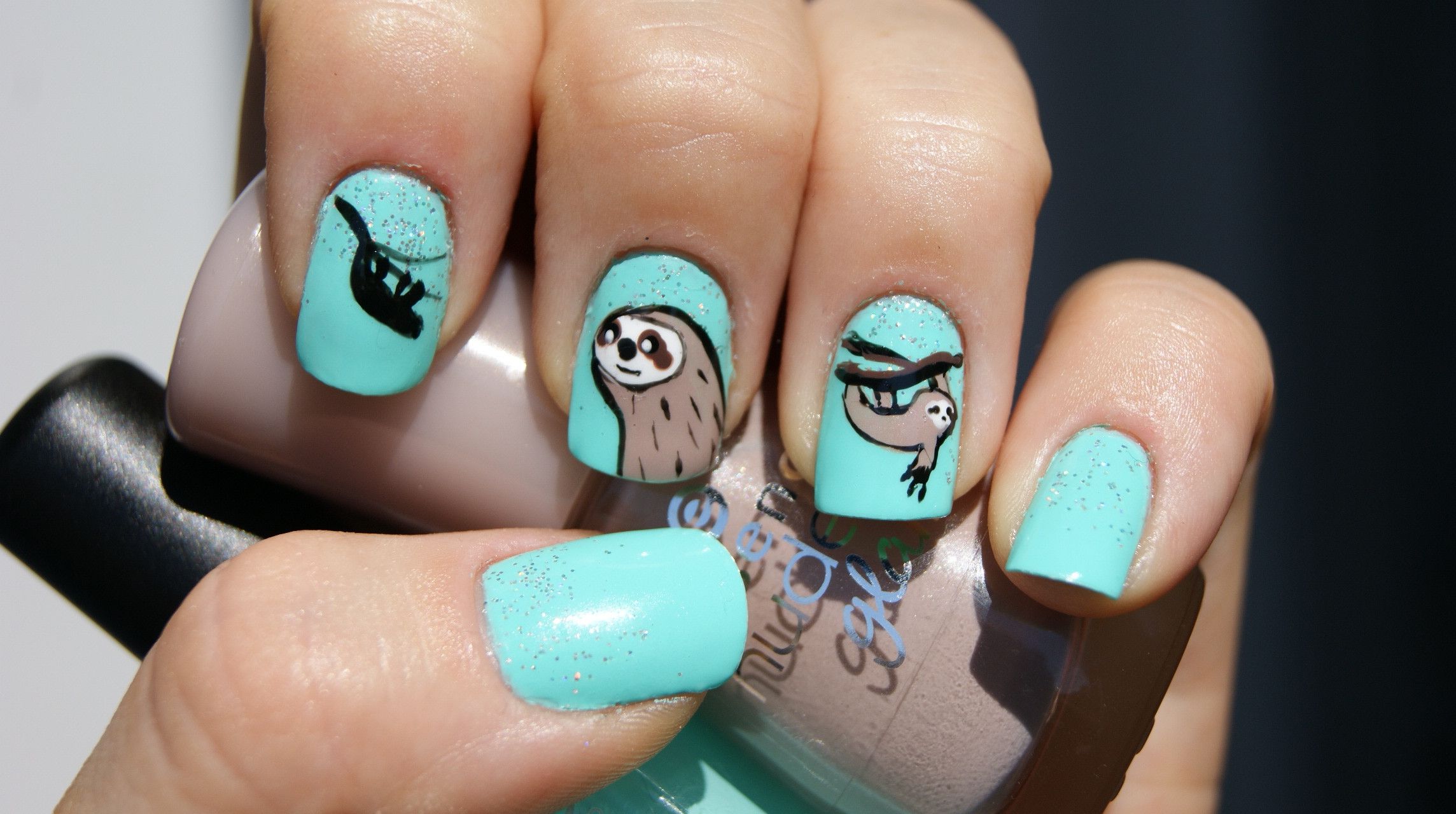 Detail Sloth Nail Designs Nomer 2