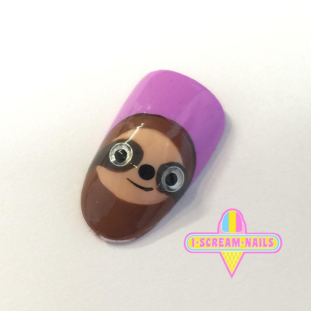 Detail Sloth Nail Designs Nomer 25