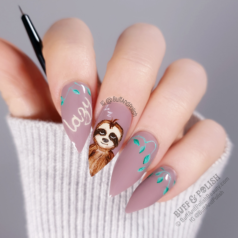 Detail Sloth Nail Designs Nomer 6